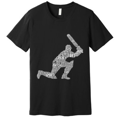 Activating Cricket Skills Sports Player Team Coach Premium T-Shirt
