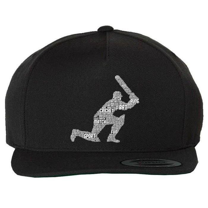 Activating Cricket Skills Sports Player Team Coach Wool Snapback Cap