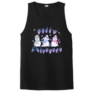 Asl Christmas Snowmen Merry Christmas Sign Language PosiCharge Competitor Tank