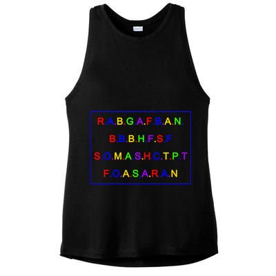 Act Up City Girls R.A.B.G.A.F.B.A.N.B.B.B.H.F.S.F S.O.M.A.S.H.C.T.P.T Ladies PosiCharge Tri-Blend Wicking Tank