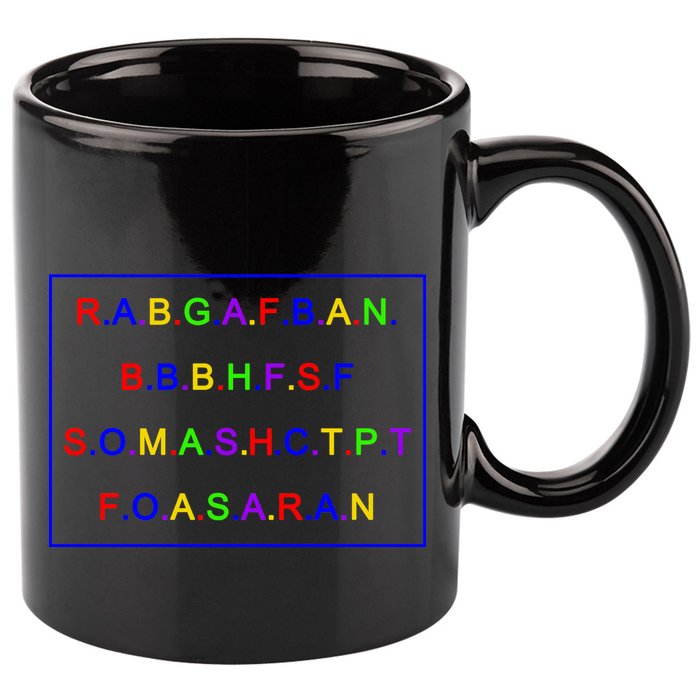 Act Up City Girls R.A.B.G.A.F.B.A.N.B.B.B.H.F.S.F S.O.M.A.S.H.C.T.P.T 11oz C Handle Ceramic Mug