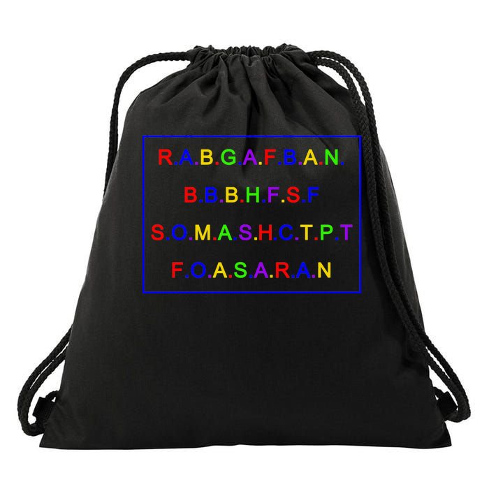 Act Up City Girls R.A.B.G.A.F.B.A.N.B.B.B.H.F.S.F S.O.M.A.S.H.C.T.P.T Drawstring Bag