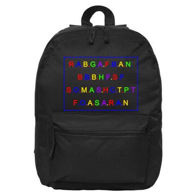 Act Up City Girls R.A.B.G.A.F.B.A.N.B.B.B.H.F.S.F S.O.M.A.S.H.C.T.P.T 16 in Basic Backpack