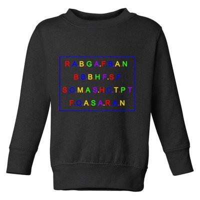 Act Up City Girls R.A.B.G.A.F.B.A.N.B.B.B.H.F.S.F S.O.M.A.S.H.C.T.P.T Toddler Sweatshirt