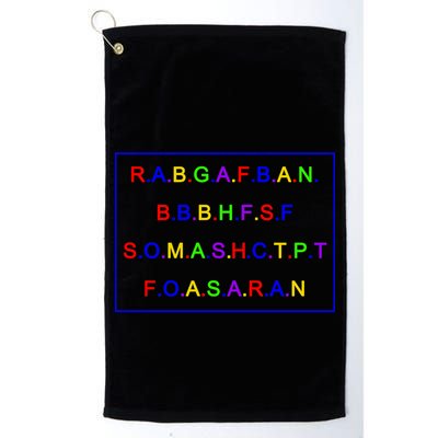 Act Up City Girls R.A.B.G.A.F.B.A.N.B.B.B.H.F.S.F S.O.M.A.S.H.C.T.P.T Golf Towel