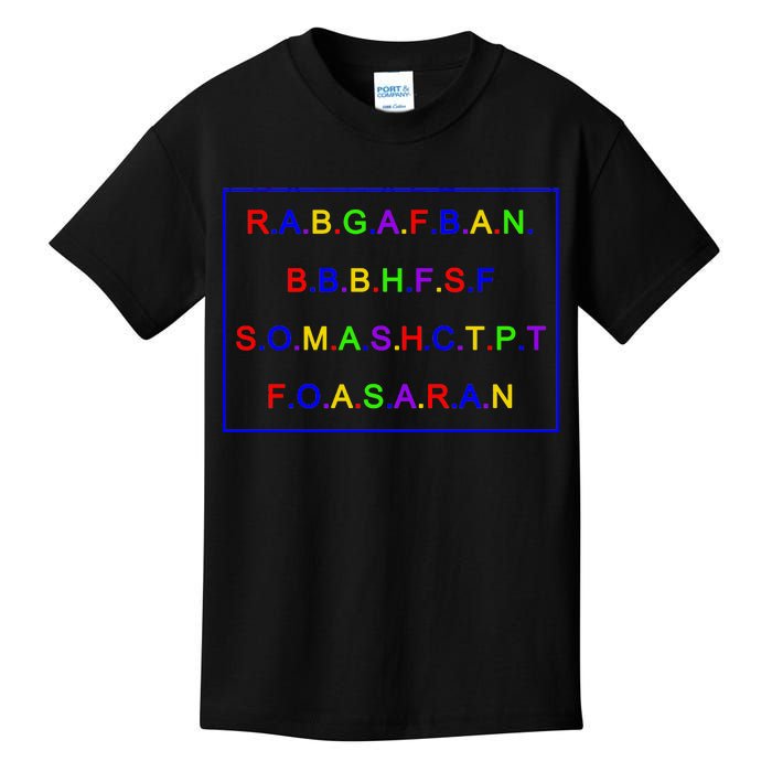 Act Up City Girls R.A.B.G.A.F.B.A.N.B.B.B.H.F.S.F S.O.M.A.S.H.C.T.P.T Kids T-Shirt