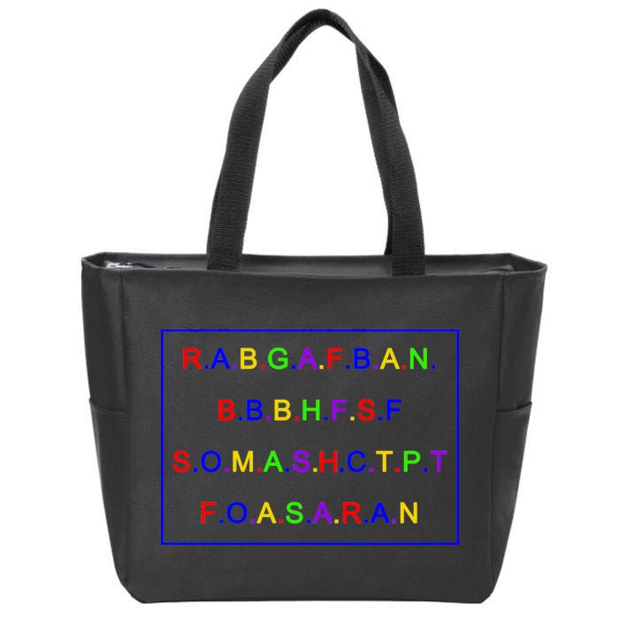 Act Up City Girls R.A.B.G.A.F.B.A.N.B.B.B.H.F.S.F S.O.M.A.S.H.C.T.P.T Zip Tote Bag