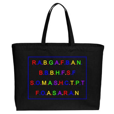 Act Up City Girls R.A.B.G.A.F.B.A.N.B.B.B.H.F.S.F S.O.M.A.S.H.C.T.P.T Cotton Canvas Jumbo Tote