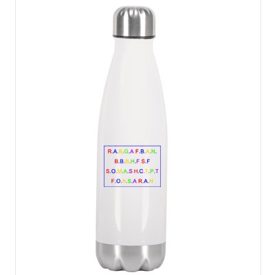 Act Up City Girls R.A.B.G.A.F.B.A.N.B.B.B.H.F.S.F S.O.M.A.S.H.C.T.P.T Stainless Steel Insulated Water Bottle