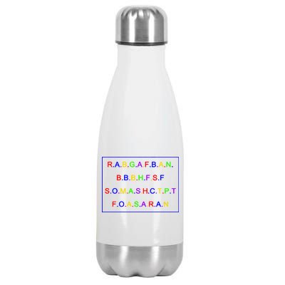 Act Up City Girls R.A.B.G.A.F.B.A.N.B.B.B.H.F.S.F S.O.M.A.S.H.C.T.P.T Stainless Steel Insulated Water Bottle