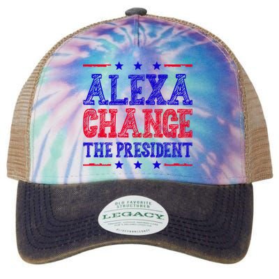 Alexa Change The President Funny Political Legacy Tie Dye Trucker Hat