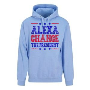 Alexa Change The President Funny Political Unisex Surf Hoodie