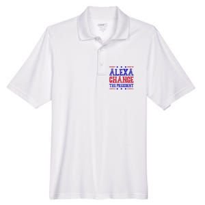 Alexa Change The President Funny Political Men's Origin Performance Pique Polo