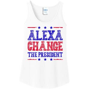 Alexa Change The President Funny Political Ladies Essential Tank