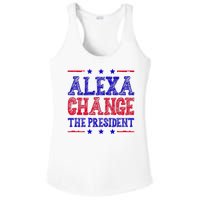 Alexa Change The President Funny Political Ladies PosiCharge Competitor Racerback Tank