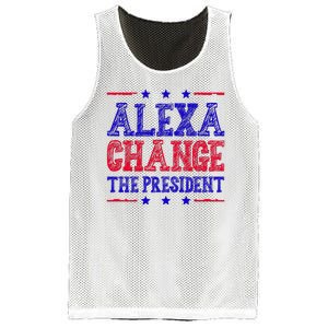 Alexa Change The President Funny Political Mesh Reversible Basketball Jersey Tank