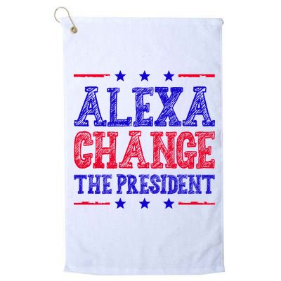 Alexa Change The President Funny Political Golf Towel