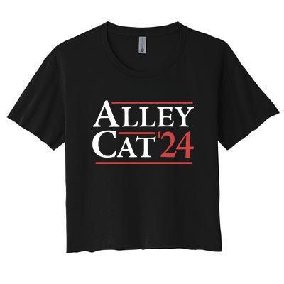 Alley Cat Trump 2024 Women's Crop Top Tee