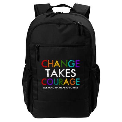 AOC Changes Takes Courage Alexandria Ocasio Cortez Backpack