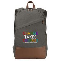 AOC Changes Takes Courage Alexandria Ocasio Cortez Cotton Canvas Backpack