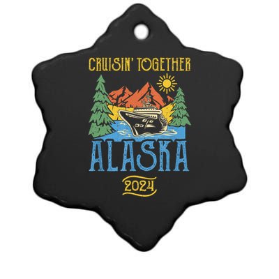 Alaska Cruise Together 2024 Ceramic Star Ornament