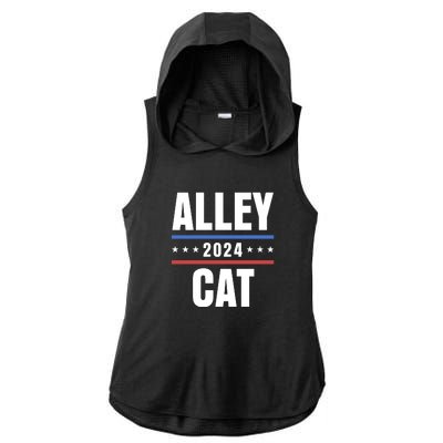 Alley Cat Trump 2024 Ladies PosiCharge Tri-Blend Wicking Draft Hoodie Tank