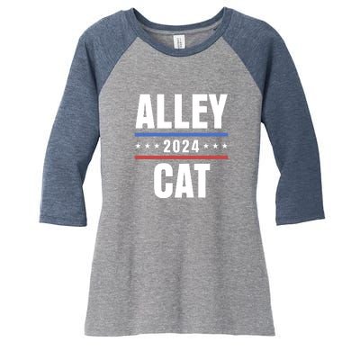 Alley Cat Trump 2024 Women's Tri-Blend 3/4-Sleeve Raglan Shirt