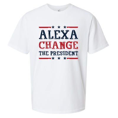 Alexa Change The President Funny Quote Humor Sueded Cloud Jersey T-Shirt