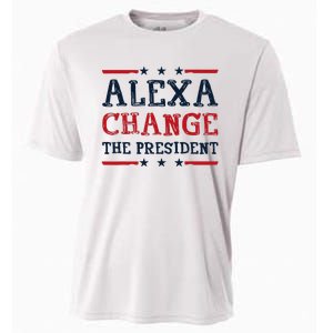 Alexa Change The President Funny Quote Humor Cooling Performance Crew T-Shirt