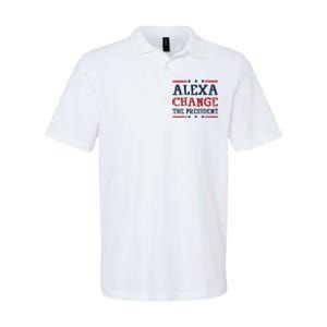 Alexa Change The President Funny Quote Humor Softstyle Adult Sport Polo