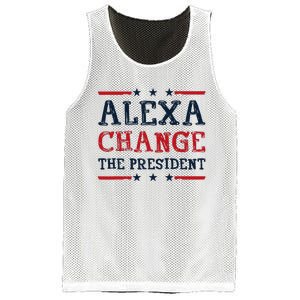 Alexa Change The President Funny Quote Humor Mesh Reversible Basketball Jersey Tank