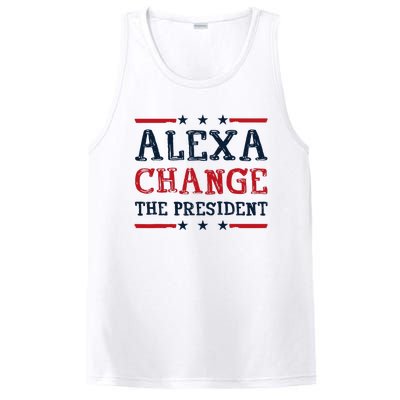 Alexa Change The President Funny Quote Humor PosiCharge Competitor Tank