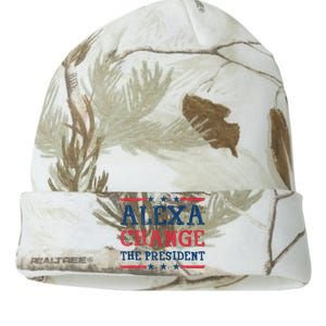 Alexa Change The President Funny Quote Humor Kati Licensed 12" Camo Beanie