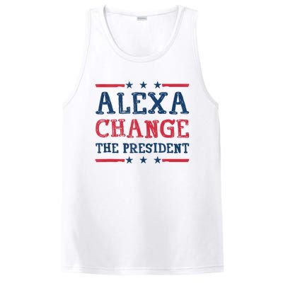 Alexa Change The President Funny Quote Humor PosiCharge Competitor Tank