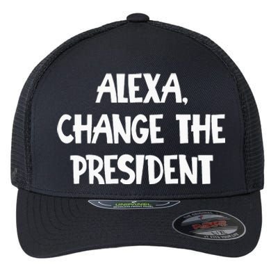 Alexa Change The President Flexfit Unipanel Trucker Cap