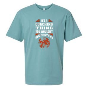 A Coaching Thing You Wouldn't Understand Cool Gift Basketball Coach Cute Gift Sueded Cloud Jersey T-Shirt