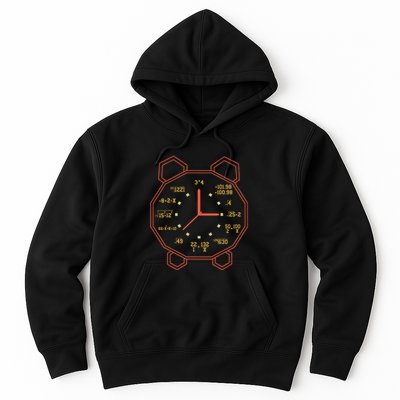Alarm Clock Time Math Watch Mathematician Hoodie