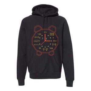 Alarm Clock Time Math Watch Mathematician Premium Hoodie