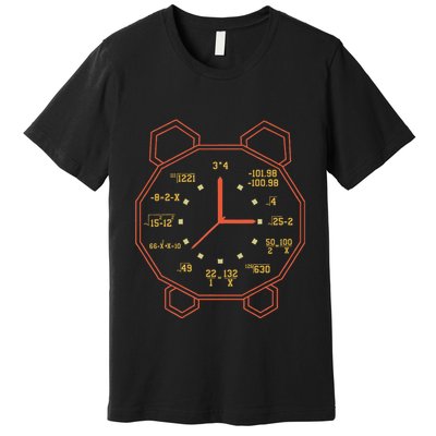 Alarm Clock Time Math Watch Mathematician Premium T-Shirt