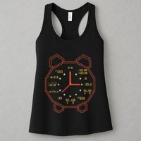 Alarm Clock Time Math Watch Mathematician Womens Tank Top