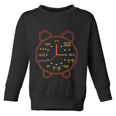 Alarm Clock Time Math Watch Mathematician Toddler Sweatshirt