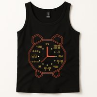 Alarm Clock Time Math Watch Mathematician Tank Top