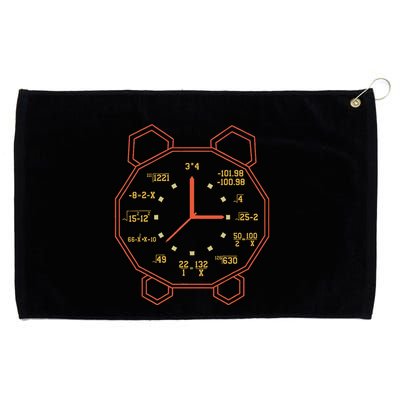 Alarm Clock Time Math Watch Mathematician Grommeted Golf Towel
