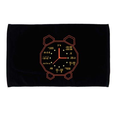 Alarm Clock Time Math Watch Mathematician Microfiber Hand Towel