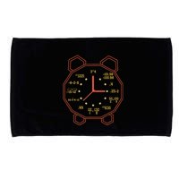 Alarm Clock Time Math Watch Mathematician Microfiber Hand Towel