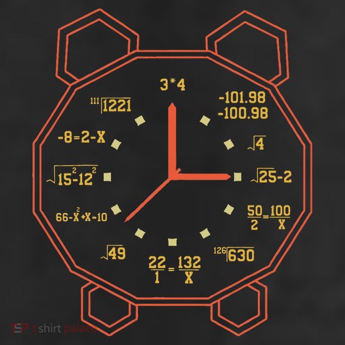 Alarm Clock Time Math Watch Mathematician Microfiber Hand Towel