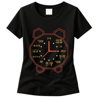 Alarm Clock Time Math Watch Mathematician Womens T-Shirt
