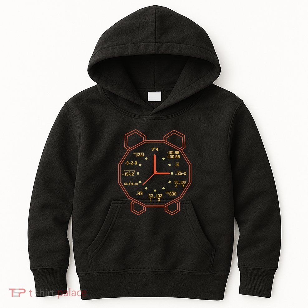 Alarm Clock Time Math Watch Mathematician Kids Hoodie