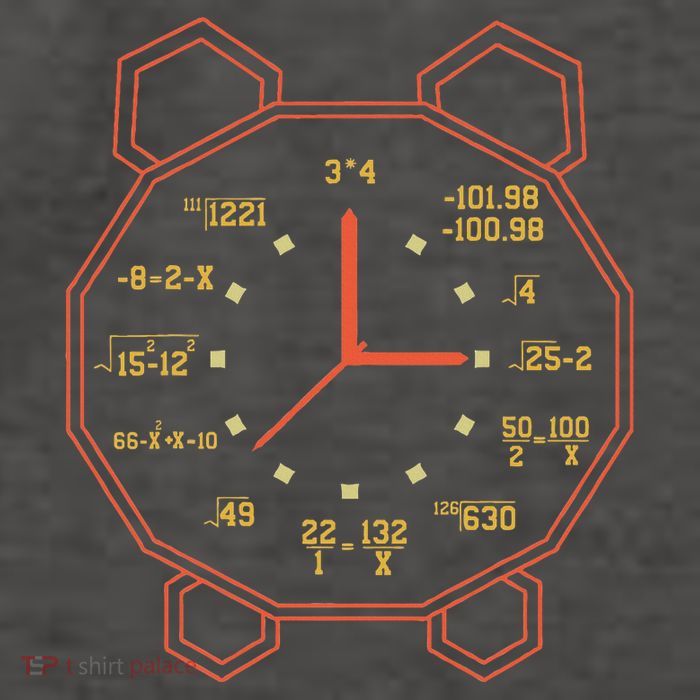 Alarm Clock Time Math Watch Mathematician Vector Backpack