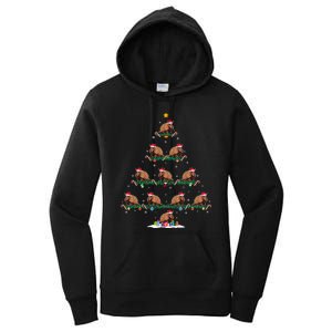 Armadillo Christmas Tree Pajama Ugly Xmas Women's Pullover Hoodie